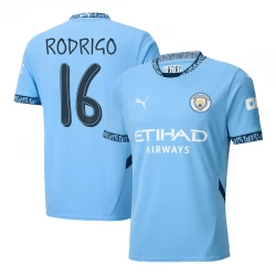 Manchester City Rodrigo #16 Fodboldtrøjer 2024-25 UCL Hjemmebanetrøje Mænd